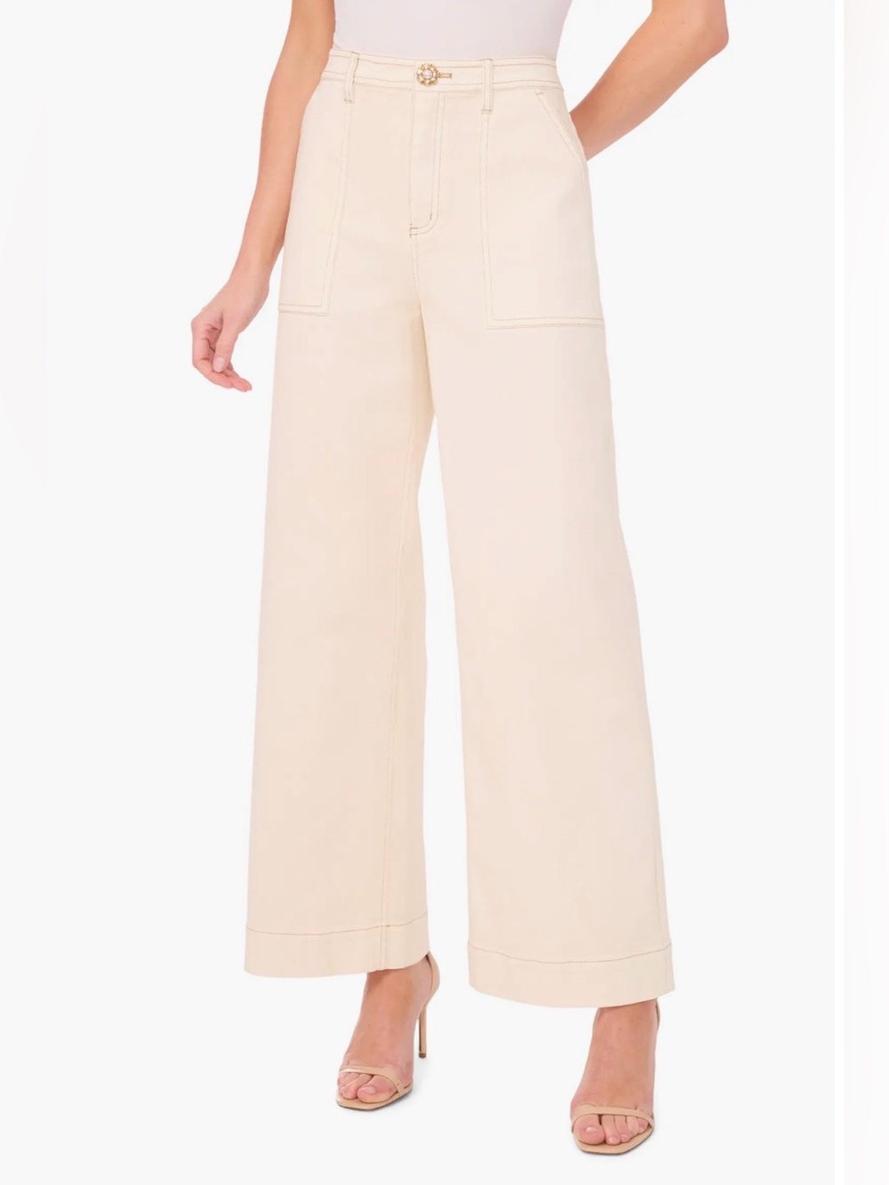 CeCe Women Wide-Leg High-Rise Pants size 16